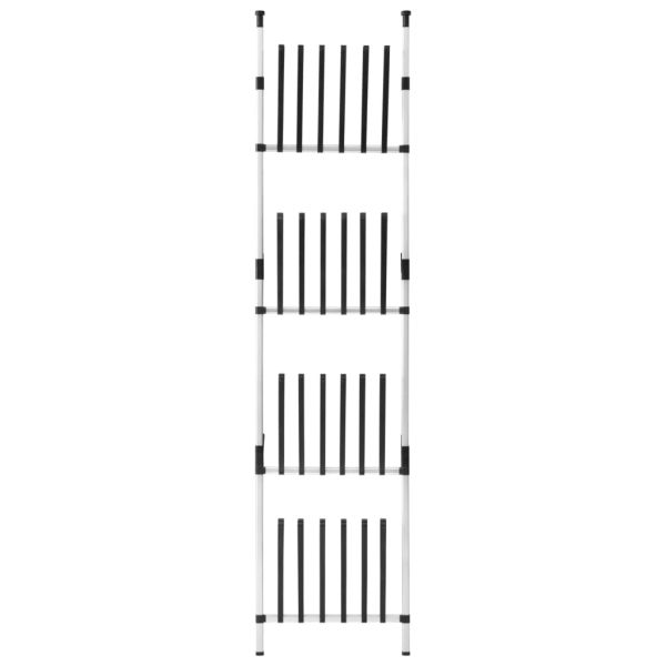 Телескопичен стелаж за ботуши с прътове, алуминий