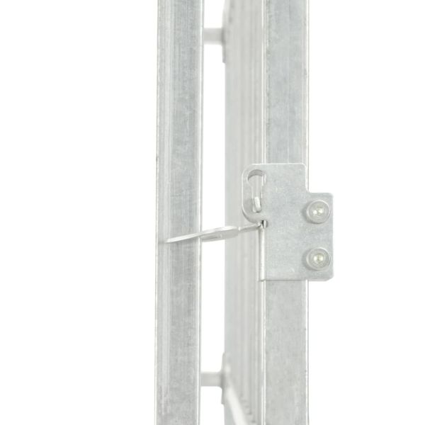 Дворна клетка за кучета, поцинкована стомана, 760x760x185 см