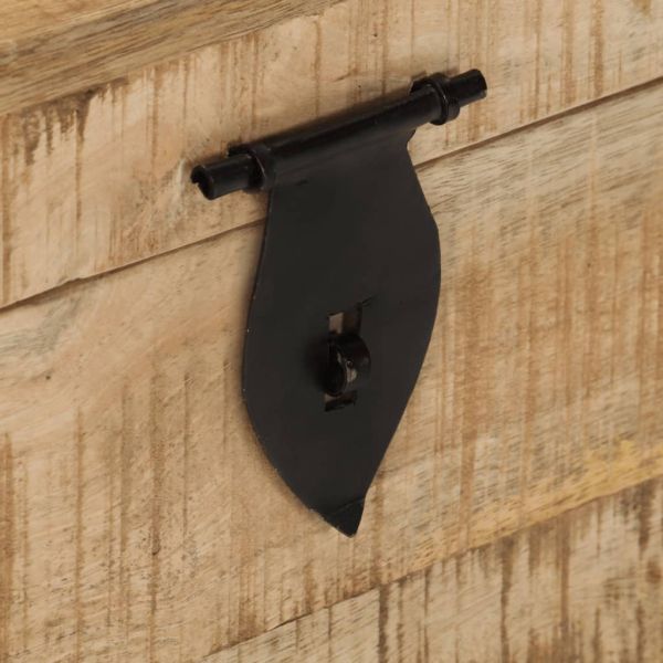 Сандък за съхранение, грубо мангово дърво масив