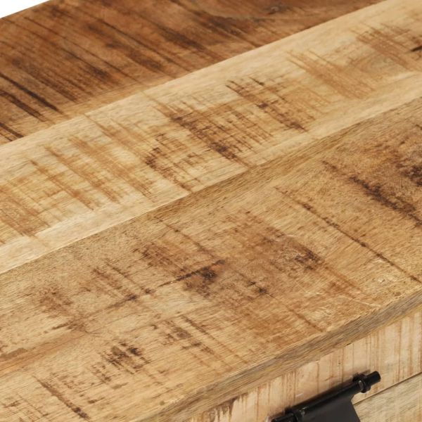 Сандък за съхранение, грубо мангово дърво масив