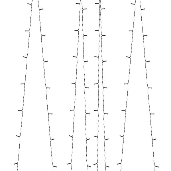 Соларни лампички 5 бр 5х200 LED сини за закрито/открито