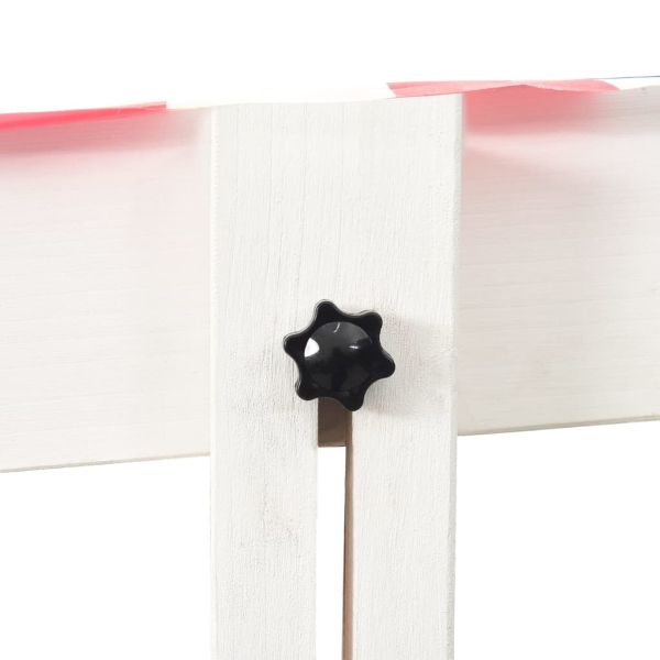 Пясъчник с регулируем покрив, чам, бяло и червено, UV50