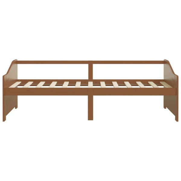 3-местно дневно легло, меденокафяво, бор масив, 90х200 см