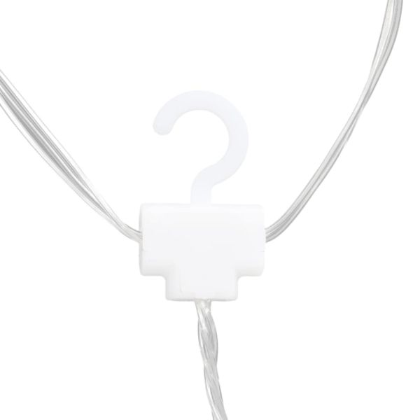 Светеща завеса звезди и луни с дистанционно 345 LED синя