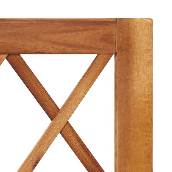 Градинска повдигната леха с решетка, акациева дървесина масив