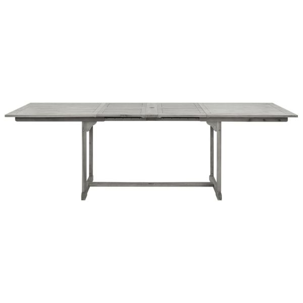 Градинска трапезна маса, (160-240)x100x75 cм, акация масив