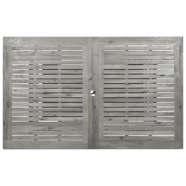 Градинска трапезна маса, (160-240)x100x75 cм, акация масив