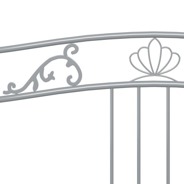 Рамка за легло, разтегателен диван, сива, метал, 90x200 см