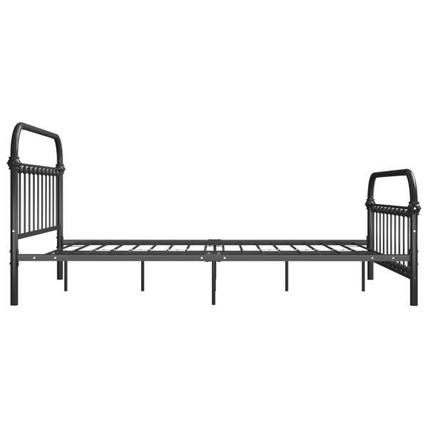 Рамка за легло, сива, метал, 120x200 cм