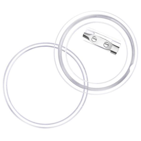 Комплект бутонни значки със закопчалки 100 бр акрил 44 мм