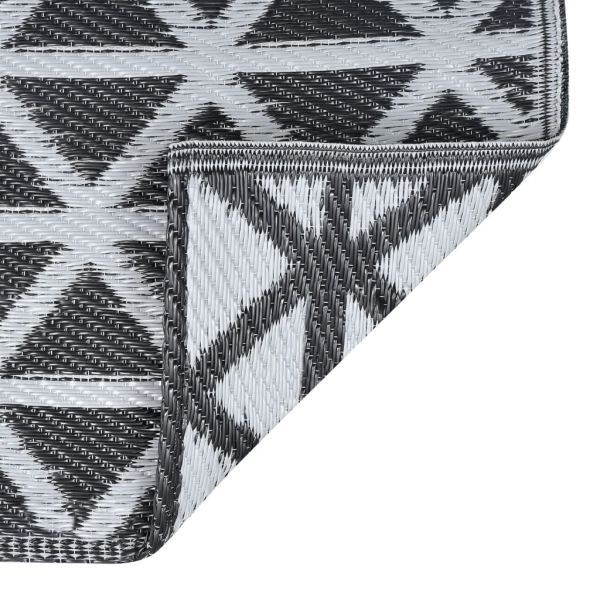 Килим за открито, ARAKIL черен, 190x290 см, PP