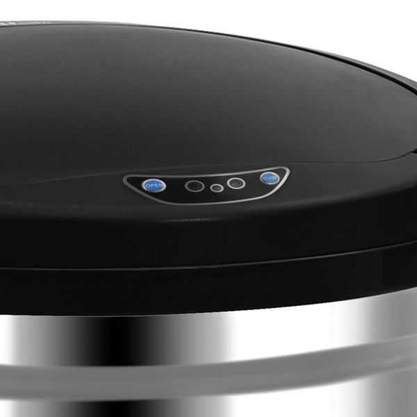 Кош за отпадъци с автоматичен сензор, 40 л, неръждаема стомана