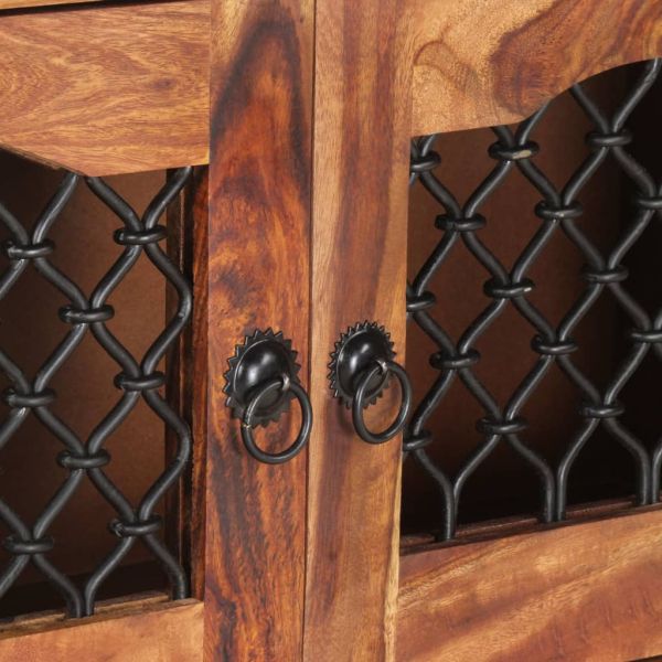 ТВ шкаф, 90x30x60 cм, акациево дърво масив