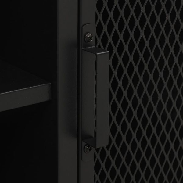 ТВ Шкаф, сив, 105x36x47 см, метал и МДФ