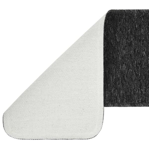 Противоплъзгащи стелки за стълби, 15 бр, 75x20 см, антрацит