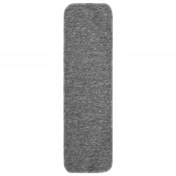 Противоплъзгащи стелки за стълби, 15 бр, 75x20 см, сиви