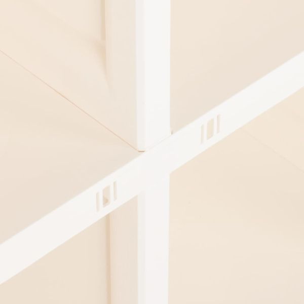 Пластмасов шкаф, 79x43x85,5 см, дървен дизайн, ангорско бяло