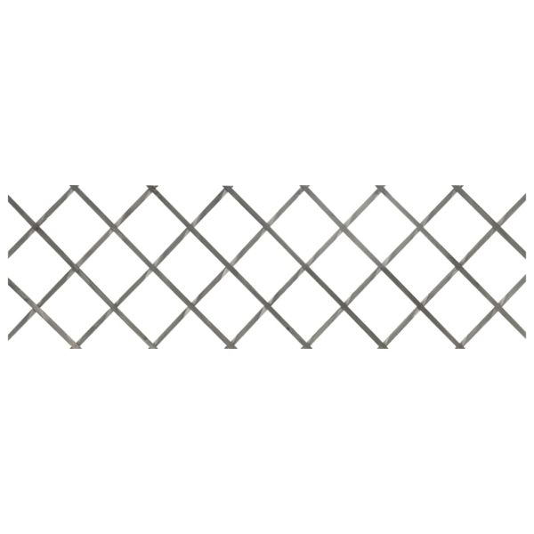 Огради хармоника, 5 бр, сиви, чамова дървесина масив, 180x60 см