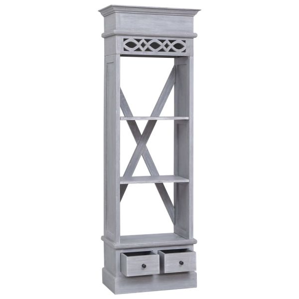 Висок шкаф, 60x30x175 см, махагоново дърво масив