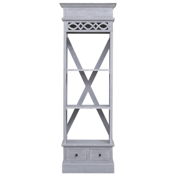 Висок шкаф, 60x30x175 см, махагоново дърво масив