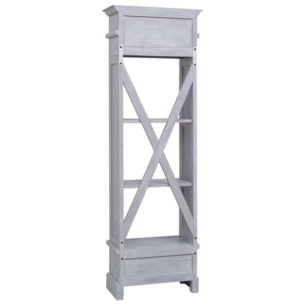 Висок шкаф, 60x30x175 см, махагоново дърво масив