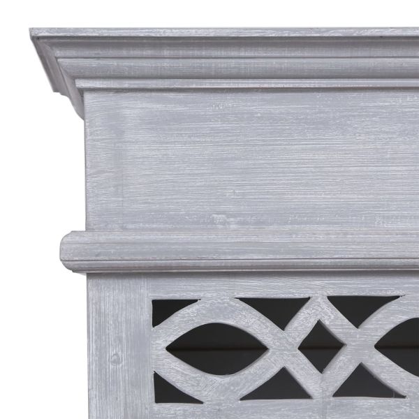 Висок шкаф, 60x30x175 см, махагоново дърво масив