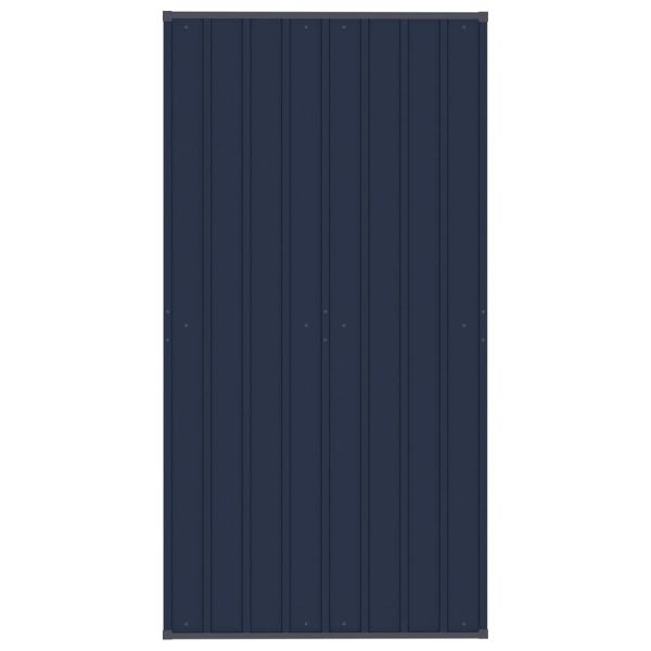 Дворна клетка за кучета с покрив, стомана, 1,84 м²