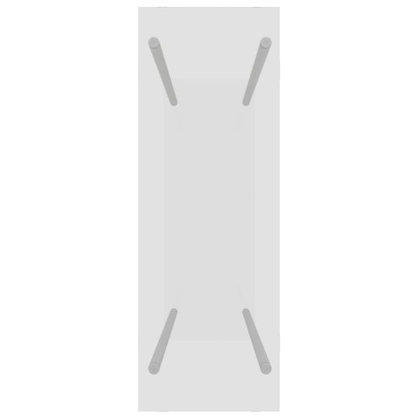 Стойка за дърва, прозрачна, 80x35x100 см, закалено стъкло