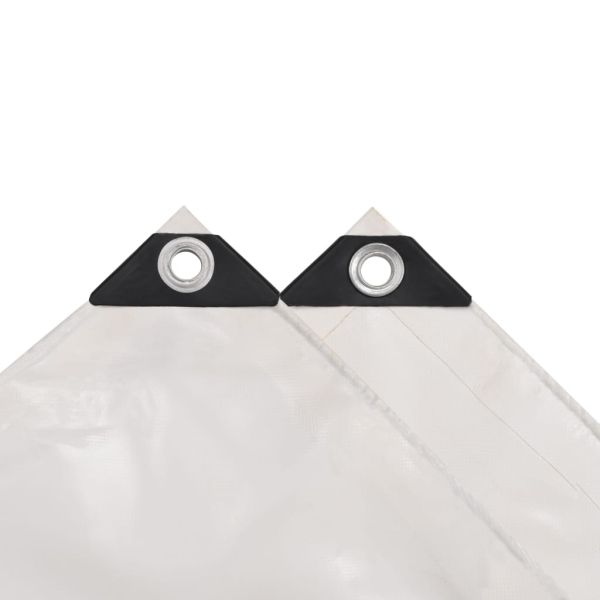 Брезентово платнище, 650 гр/м², 5x6 м, бяло