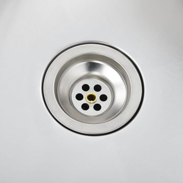 Ръчно изработена кухненска мивка, неръждаема стомана