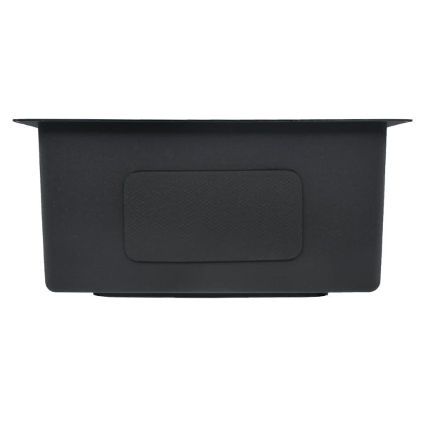 Ръчно изработена кухненска мивка, черна, неръждаема стомана