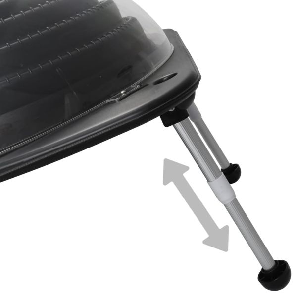 Соларни нагреватели за басейни 2 бр 75x75x36 см HDPE алуминий