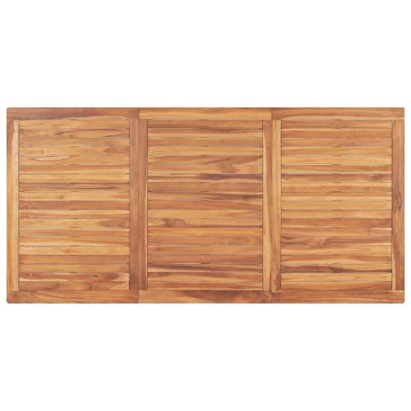 Градинска трапезна маса, 180x90x77 см, тик масив