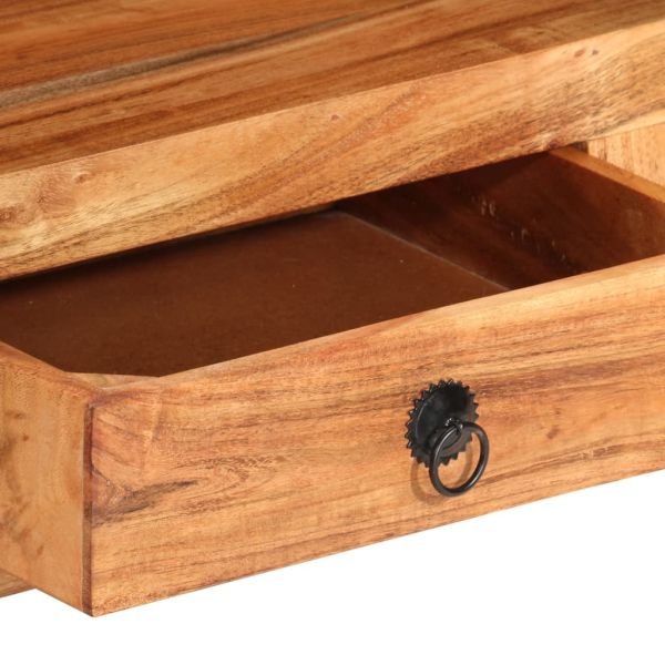 ТВ шкаф, 110x30x40 cм, акациево дърво масив