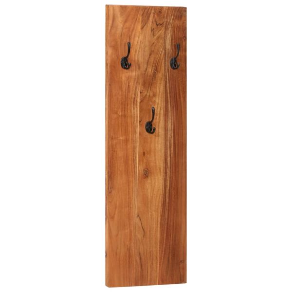 Закачалки за стена, 2 бр, 36x3x110 см, акациева дървесина масив