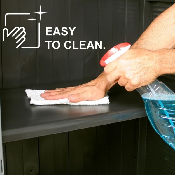 Пластмасов шкаф, 68x39x171,5 см, ратанов дизайн