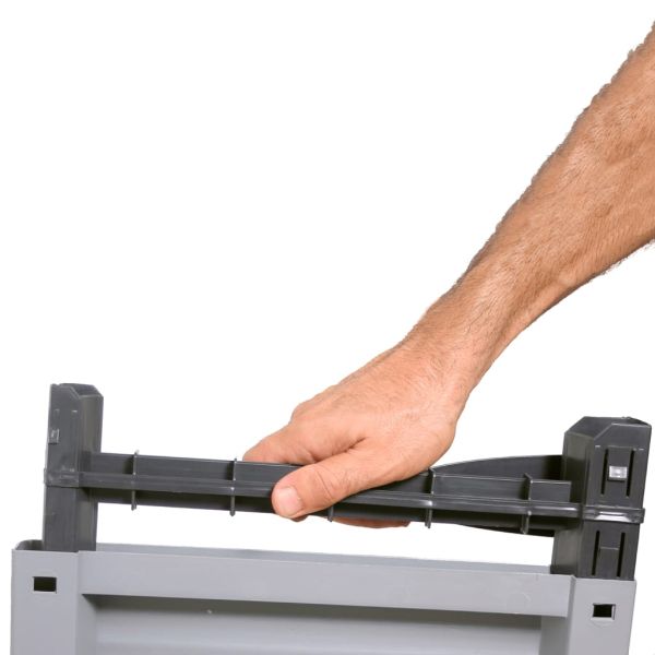 Пластмасов шкаф, 68x39x171,5 см, ратанов дизайн