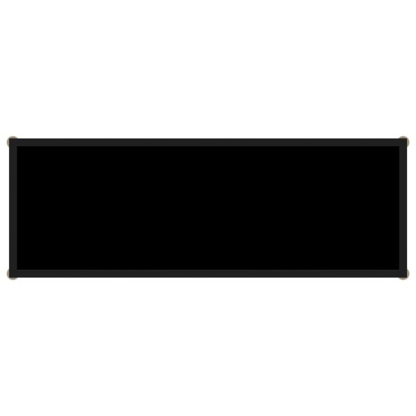 Конзолна маса, черна, 100x35x75 cм, закалено стъкло