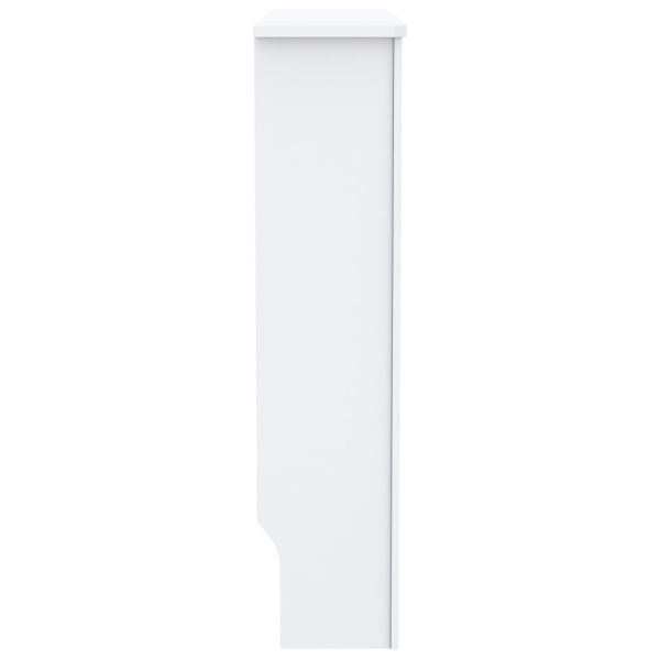 МДФ параван за радиатор, бял, 78 см