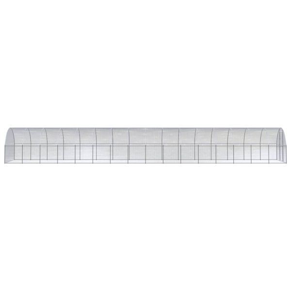 Птичарник на открито, 3x16x2 м, поцинкована стомана