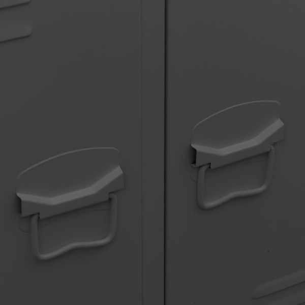 Индустриален гардероб, антрацит, 67x35x107 см, стомана