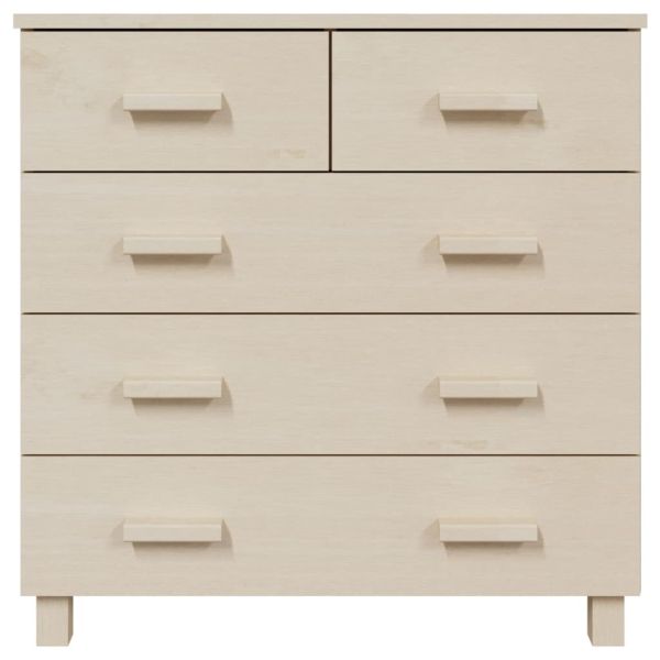 Сайдборд HAMAR, меденокафяв, 79x40x80 см, бор масив