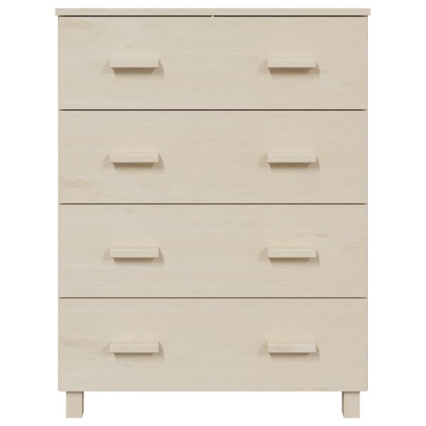 Сайдборд HAMAR, меденокафяв, 79x40x103,5 см, бор масив