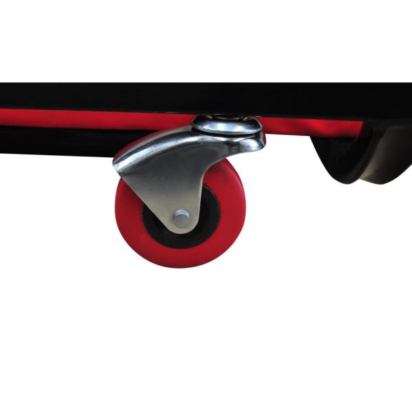 Сервизна лежанка, автомонтьорска, регулируема, с 6 колела