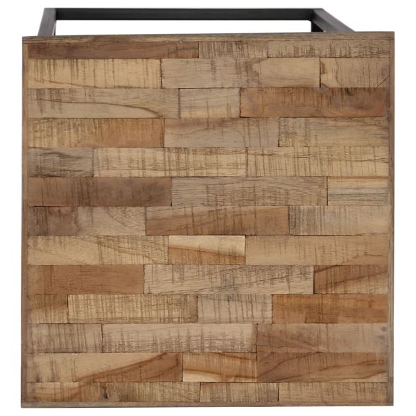 Комплект поставки за саксии, 3 части, регенериран тик