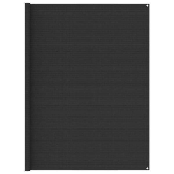 Килим за палатка, 250x250 см, антрацит, HDPE