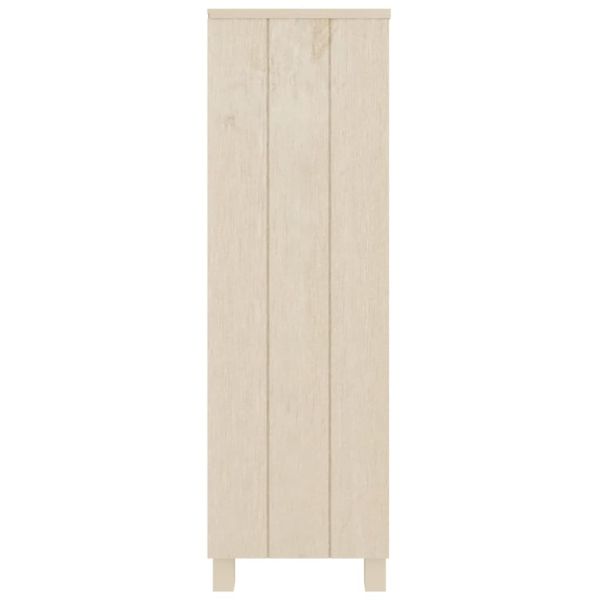 Шкаф за книги HAMAR, меденокафяв, 85x35x112 см, бор масив