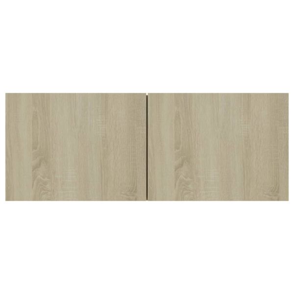 ТВ шкафове, 4 бр, дъб сонома, 80x30x30 см, инженерно дърво