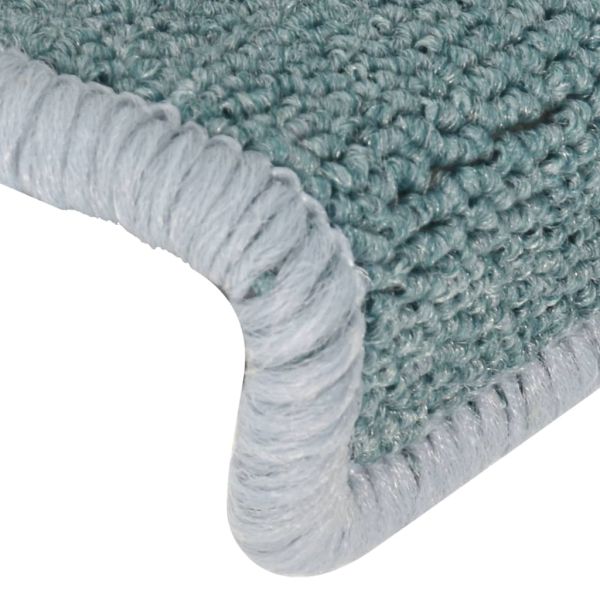 Изтривалки за стълби 15 бр. 65x21x4 см, морскосин, правоъгълен кант