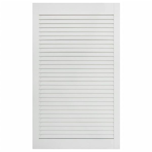 Врати за шкафове решетен дизайн 4 бр бял 99,3x49,4 см бор масив